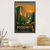 Vintage Yosemite Nationalpark Poster (Küche)