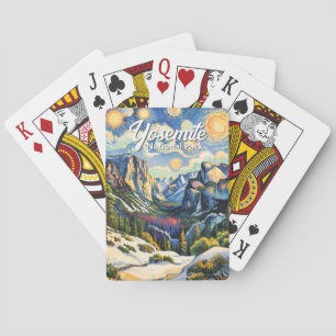 Vintage Yosemite Tunnelblick Winter Van Gogh Leben Spielkarten