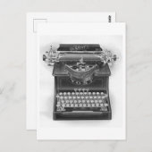 Vintage Yost Schreibmaschine Postkarte (Vorne/Hinten)