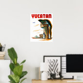 Vintage Yucatan Mexico Reise Poster (Heimbüro)