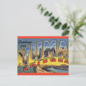 Vintage Yuma Arizona Postkarte (Stehend Vorderseite)