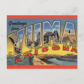 Vintage Yuma Arizona Postkarte (Vorderseite)