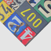 Vintage Zahlen Decoupage oder Collage Paper Seidenpapier (Detail)