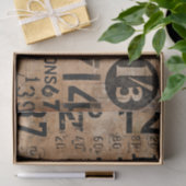 Vintage Zahlen - Papiertücher für die Entkopplung Seidenpapier (Geschenk)