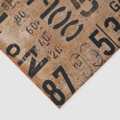 Vintage Zahlen - Papiertücher für die Entkopplung Seidenpapier (Ausschnitt)