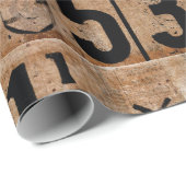 Vintage Zahlen Umschlagpapier für Entkopplungsseit Geschenkpapier (Rolleneckpunkt)