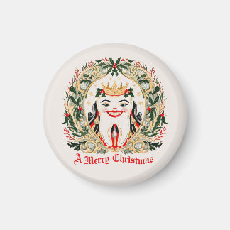 Vintage-Zahn-Weihnachtsmagnet Magnet
