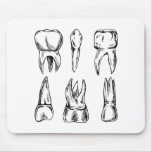 Vintage-Zahnanatomie-Dental-Mauspad, Zahnarzt & 