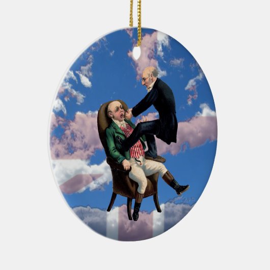 Vintage Zahnarztgeschenke Keramik Ornament (Rechts)