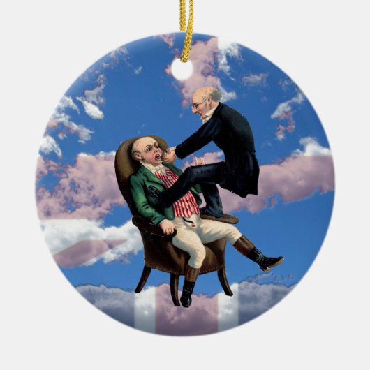 Vintage Zahnarztgeschenke Keramik Ornament (Vorne)