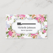 Vintage Zahnarztzahnklinik Toothbrush Zahnärztin Visitenkarte (Vorderseite)