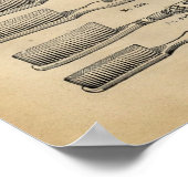 Vintage Zahnbürsten Poster (Ecke)