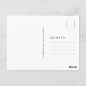 Vintage Zähne und Gaumendiagramm Postkarte (Rückseite)