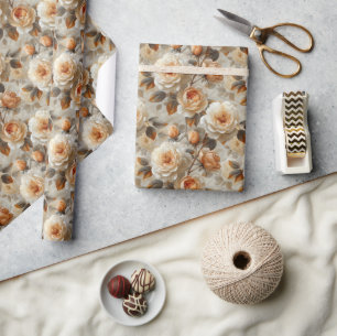 Vintage zarte Blumenmuster. Geschenkpapier