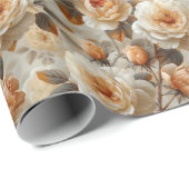 Vintage zarte Blumenmuster. Geschenkpapier (Rolleneckpunkt)