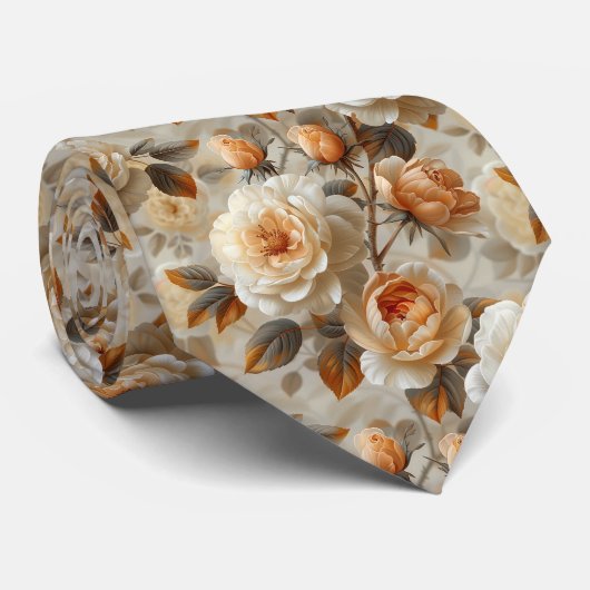 Vintage zarte Blumenmuster. Krawatte (Gerollt)