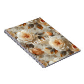 Vintage zarte Blumenmuster. Notizblock (Rechte Seite)