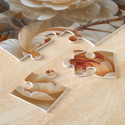 Vintage zarte Blumenmuster. Puzzle (Seite)