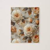 Vintage zarte Blumenmuster. Puzzle (Vertikal)