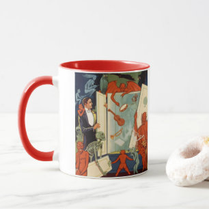 Vintage-Zauberer Carter the Great Magie-Show Tasse