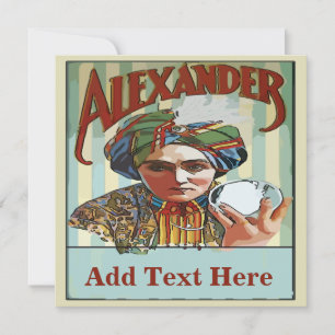 Vintage-Zauberer-Plakat