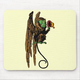 Vintage-Zauberer von Oz, Böser fliegender Affe Hut Mousepad