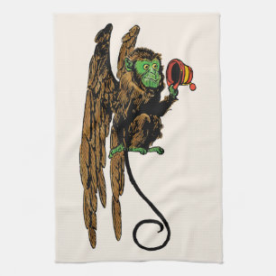 Vintage-Zauberer von Oz, Böser fliegender Affenhut Geschirrtuch
