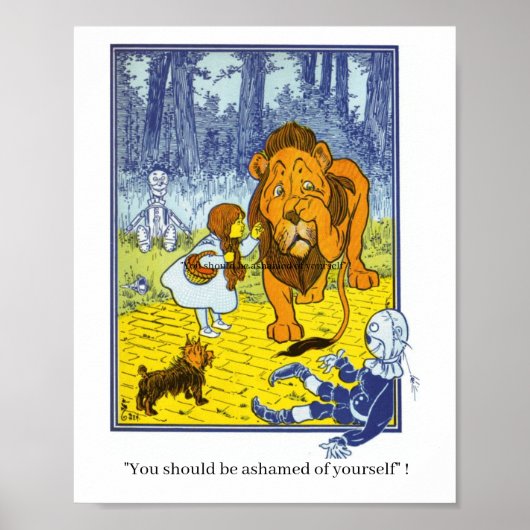 Vintage-Zauberer-von-Oz-Charaktere Poster (Vorne)