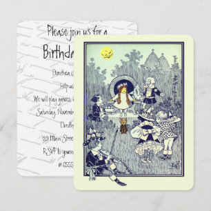 Vintage-Zauberer von Oz Dorothy-Geburtstagsfeier Einladung