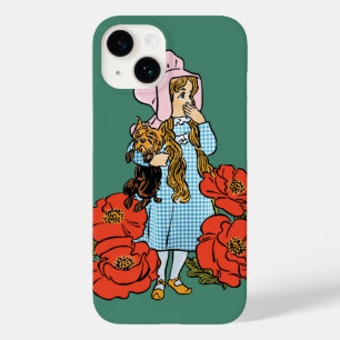 Vintage-Zauberer von Oz, Dorothy, rote Mohnblumen Case-Mate iPhone Hülle