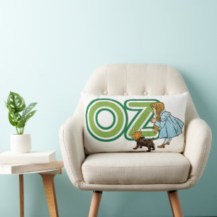 Vintage-Zauberer von Oz Dorothy Toto mit großen Bu Lendenkissen