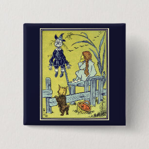 Vintage-Zauberer von Oz, Dorothy Toto trifft Vogel Button