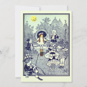 Vintage-Zauberer von Oz, Dorothy trifft die Munchk