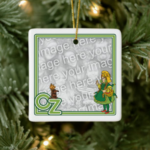 Vintage-Zauberer von Oz; Dorothy und Toto Keramikornament
