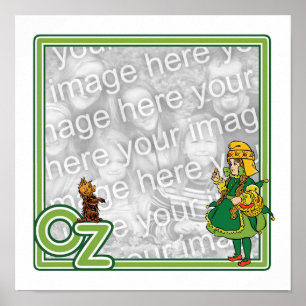 Vintage-Zauberer von Oz; Dorothy und Toto-Rand Poster