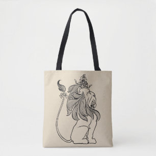 Vintage Zauberer von Oz, Feiger Löwe mit Krone Tasche