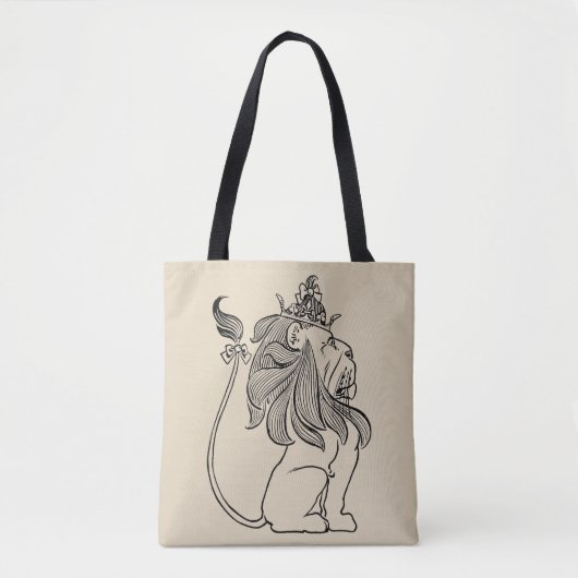 Vintage Zauberer von Oz, Feiger Löwe mit Krone Tasche (Vorderseite)