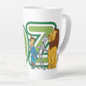 Vintage-Zauberer-von-Oz-Figuren und Textbuchstaben Milchtasse (Rechte Ecke)