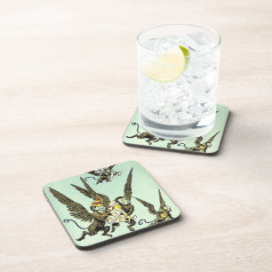 Vintage-Zauberer von Oz, fliegende Affen mit Dorot Untersetzer