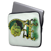Vintage-Zauberer von Oz, mürrischer Zauberer auf S Laptopschutzhülle (Vorderseite Links)