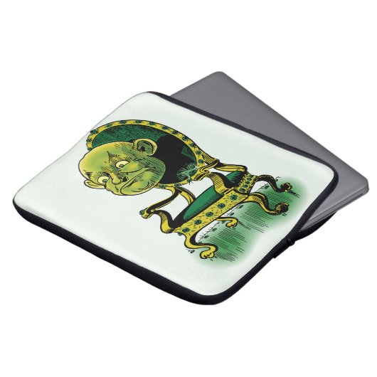 Vintage-Zauberer von Oz, mürrischer Zauberer auf S Laptopschutzhülle (Vorne Oben)