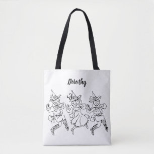 Vintage Zauberer von Oz, Süße tanzende Munchkins! Tasche