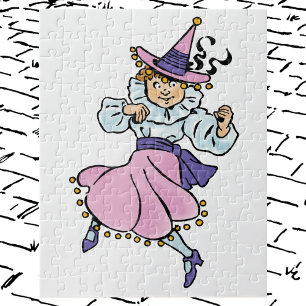 Vintage-Zauberer von Oz, süßes tanzendes Mädchen M Puzzle