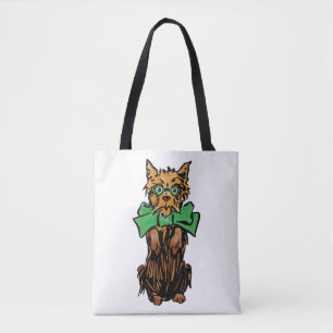 Vintage-Zauberer-von-Oz-Toto-Hund mit grüner Schle Tasche