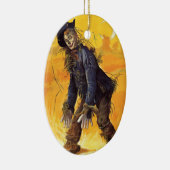 Vintage Zauberer- von Ozvogelscheuche Keramikornament (Rechts)