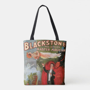 Vintage-Zauberplakat, Großer Blackstone-Magier Tasche