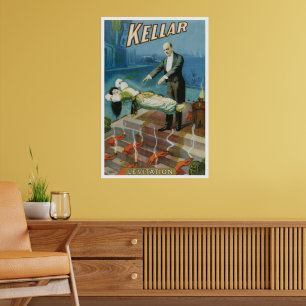 Vintage-Zauberplakat, Magier Harry Kellar Poster