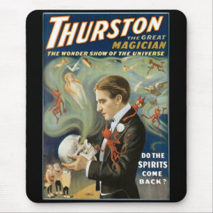 Vintage-Zauberplakat, Thurston, Der große Magier Mousepad