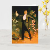 Vintage Zauberstäbchen Rose Tauchen Zaubertricks Karte (Gelbe Blume)