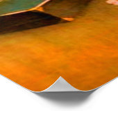 Vintage Zauberstäbchen Rose Tauchen Zaubertricks Poster (Ecke)